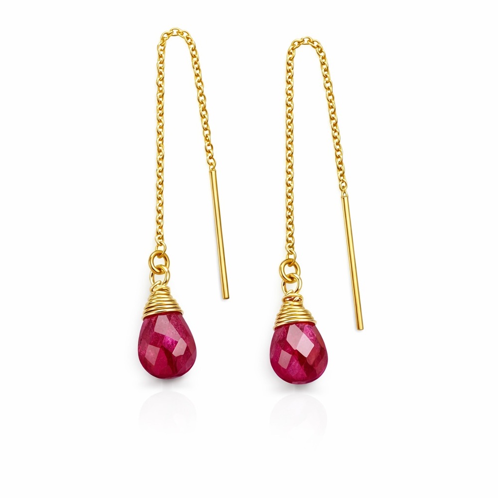 Th915 Ruby Gold Threaders - image 1